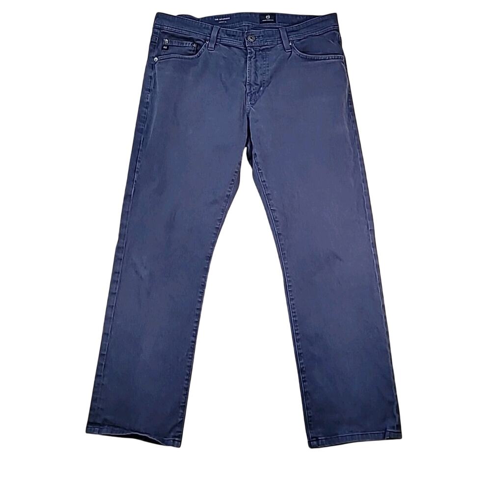AG The Graduate SUD Chino Pants 34x27 Navy Tailored Minimal Luxe